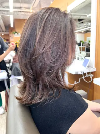 ミディアム カラー 透明感カラー ゆうだいのヘアスタイル