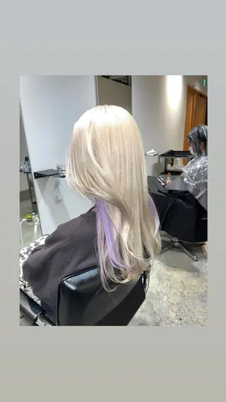 カラー サイレント美容師 アイリィのヘアスタイル