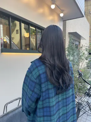 ロング カラー 顔まわりcut🌿 Hinakoのヘアスタイル
