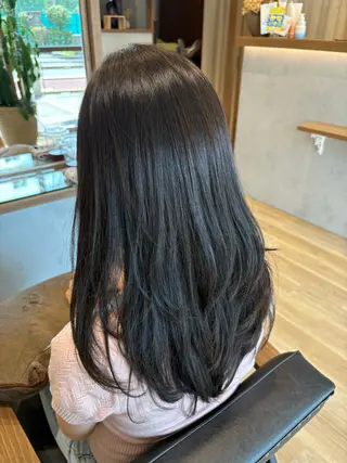 セミロング 韓国風ヘア🤍/頭皮 ケア🫧　Chikaのヘアスタイル