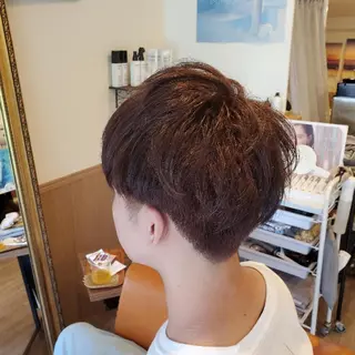 ショート メンズ カラー spa hair ark 富井直美のヘアスタイル