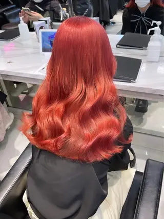 ロング カラー パーマ ヘアアレンジ メンズ キッズ ネイル マツエク・マツパ アイブロウ 🎀韓国レイヤー YURINA🎀のヘアスタイル