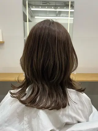 セミロング 韓国好き🇰🇷 美容師MIKUのヘアスタイル