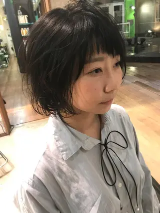 ショート パーマ 松村 崇弘のヘアスタイル