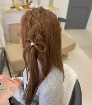 ロング ヘアアレンジ Mikazuki オーナーTeradaのマツエク・マツパデザイン