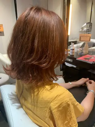 ミディアム 新宿/ 田口雄大のヘアスタイル