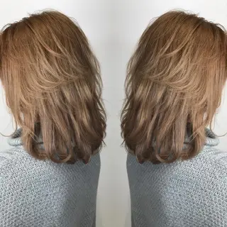 ミディアム カラー 大橋 輝久のヘアスタイル