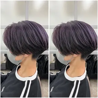 ショート カラー 【北千住】🌈韓国風 レイヤー✨小顔カットのヘアスタイル