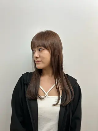 ロング 中西 美聖のヘアスタイル