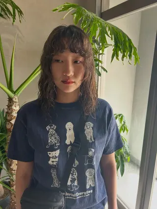 ミディアム カラー パーマ ITO AYUMIのヘアスタイル