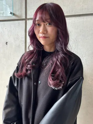 ロング カラー abe yuikaのヘアスタイル