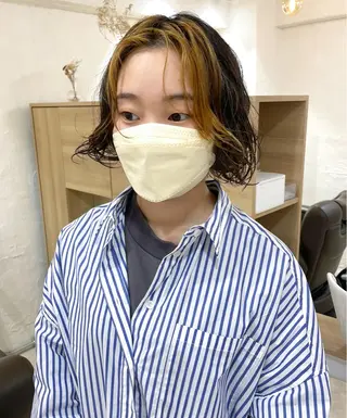 ショート パーマ 銀座No.1髪質改善 縮毛矯正/本木のヘアスタイル