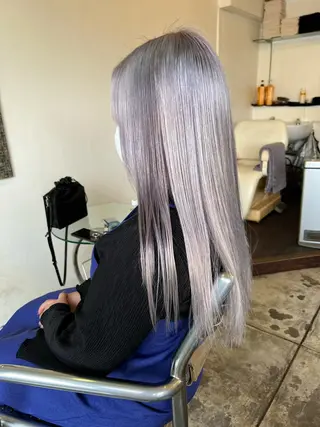 ロング カラー パーマ ヘアアレンジ メンズ キッズ ブリーチ　ハイトーン 特化🌈フジタハルキのヘアスタイル