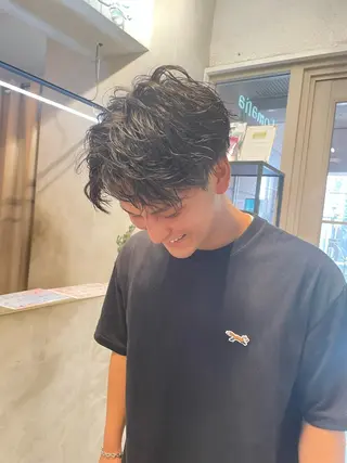 パーマ ミルクティー× グレージュMOMOのヘアスタイル