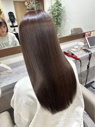 ロング 韓国風パーマ/ヘア セット/店長みづきのヘアスタイル