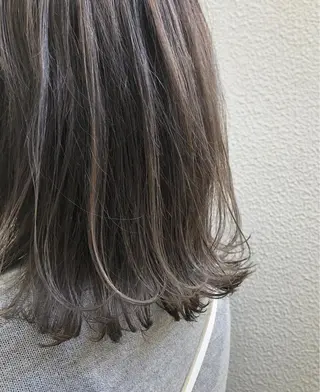 ミディアム カラー 森本裕/オーナー/ ハイトーン/パーマのヘアスタイル
