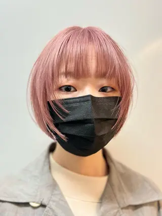 ショート ハッシュ・ウルフ🐺 小顔レイヤー松山直史のヘアスタイル