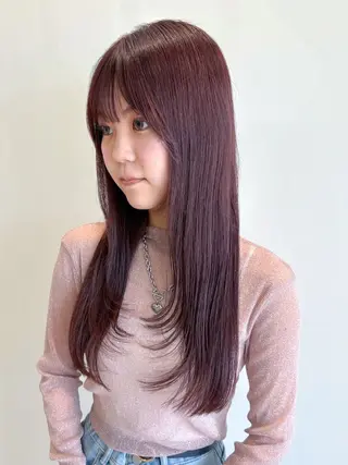 ロング カラー 安西 香利奈のヘアスタイル