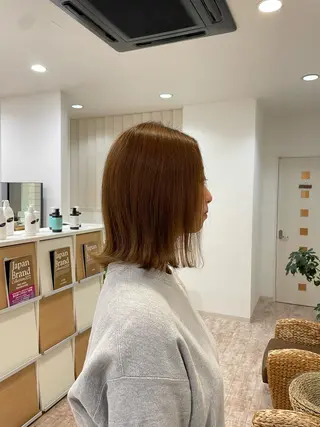 カラー ボブ/艶髪 soleilrukaのヘアスタイル