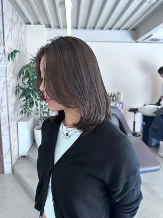 ミディアム カラー ハイトーン×似合わせ 🌱中川慎之介のヘアスタイル