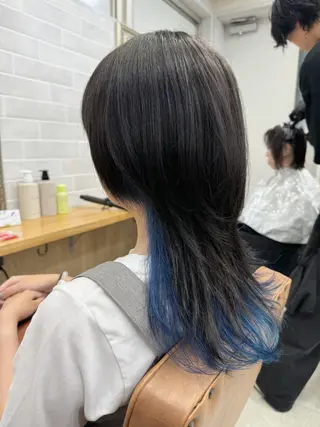 カラー 縮毛矯正/髪質改善 インナーカラーせいぎのヘアスタイル