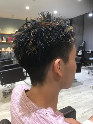 ショート カラー パーマ ヘアアレンジ メンズ キッズ ネイル マツエク・マツパ EnBlesS西宮 マンツーマン神道有基のヘアスタイル