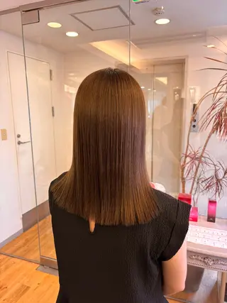 セミロング カラー パーマ un.le.pont ルカ 🎨のヘアスタイル