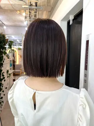 ショート カラー ブリーチ有無Wカラー メンズパーマ大成のヘアスタイル
