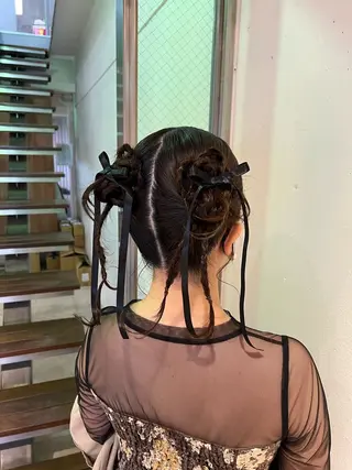 セミロング ヘアアレンジ 🌷川崎/ボブ/ アレンジ/コトネ🌷のヘアスタイル
