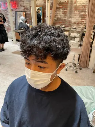 ショート パーマ メンズ OAK中目黒 Kazukiのヘアスタイル