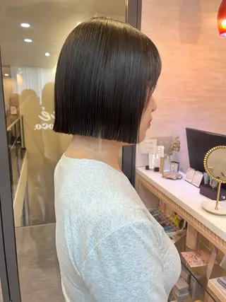 ショート レイヤー/暖色/ 髪質改善/永礼芳果のヘアスタイル