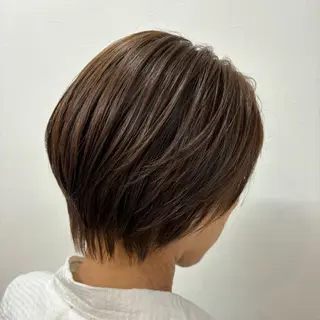 ショート カラー 小顔似合わせカット ┊︎＊AYANO＊のヘアスタイル