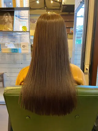 ロング 髪質改善縮毛矯正 専門店のヘアスタイル