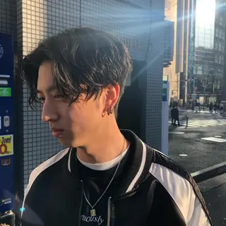 ショート カラー パーマ ヘアアレンジ メンズ 💎髪質改善特化💎 RUITOのヘアスタイル