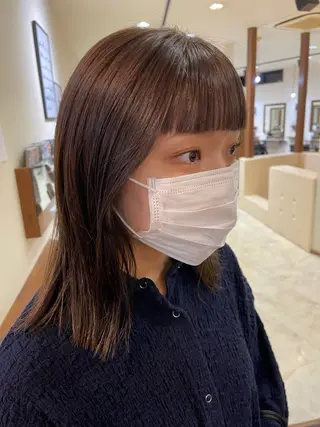 ミディアム 梶原 真帆のヘアスタイル
