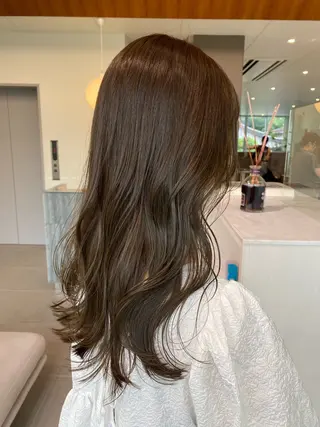 ロング 🎀透明感× 暖色カラーつな🎀のヘアスタイル