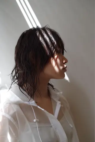 ミディアム カラー パーマ ヘアアレンジ メンズ ネイル マツエク・マツパ 藤井 仁紀のヘアスタイル