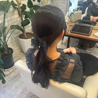 ミディアム ヘアアレンジ 韓国ヘア🧸髪質改善 🧸きくちみさきのヘアスタイル
