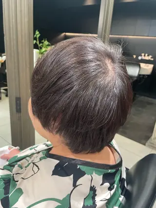 ショート カラー メンズモデル板橋 島田依杏のヘアスタイル
