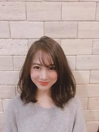 ミディアム 韓国ヘア🇰🇷髪質 改善たけるのヘアスタイル