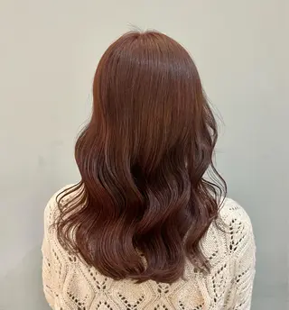 ミディアム カラー 【韓国艶カラー🎀】 添田 菜摘のヘアスタイル