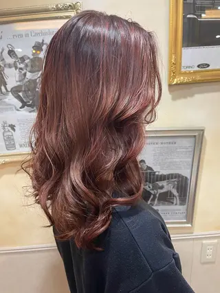 ミディアム カラー 岩谷/ブリーチ 🪽透明感カラーのヘアスタイル