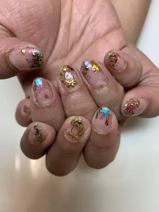 ネイル ネイルリボン 受付スタッフのネイルデザイン