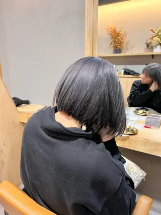 ショート カラー 神戸ボブ✂️ ioe三宮/田 伸佳のヘアスタイル