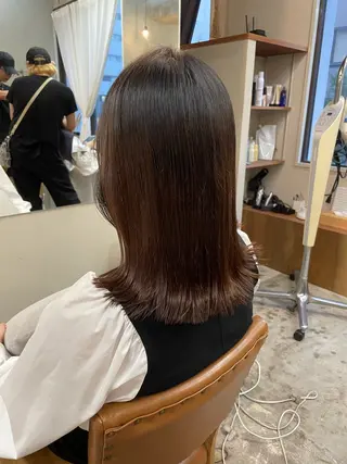 ミディアム 山下 悠月のヘアスタイル