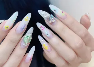 ネイル By moonネイル 🌷ワンホン/韓国風のネイルデザイン