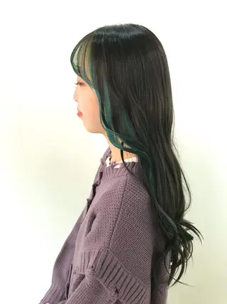 ロング 横山 奈央のヘアスタイル