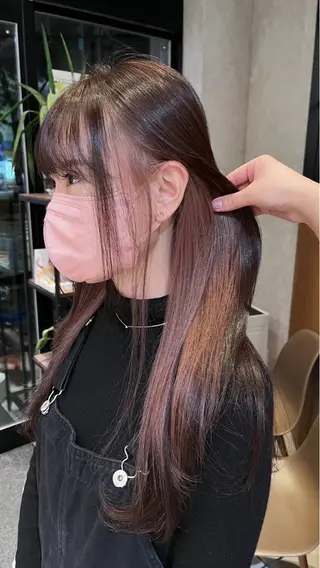 ロング カラー yuuri🎀/大宮 /韓国ヘア/レイヤーのヘアスタイル