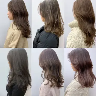 ロング カラー シェル🦋 【韓国風】のヘアスタイル