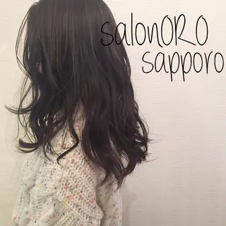 セミロング カラー 池田 真由美のヘアスタイル